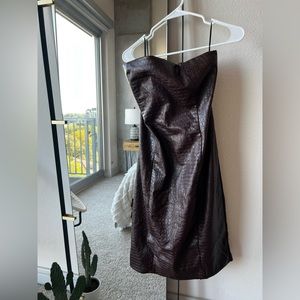 7 For All Mankind faux croc leather dress (large)